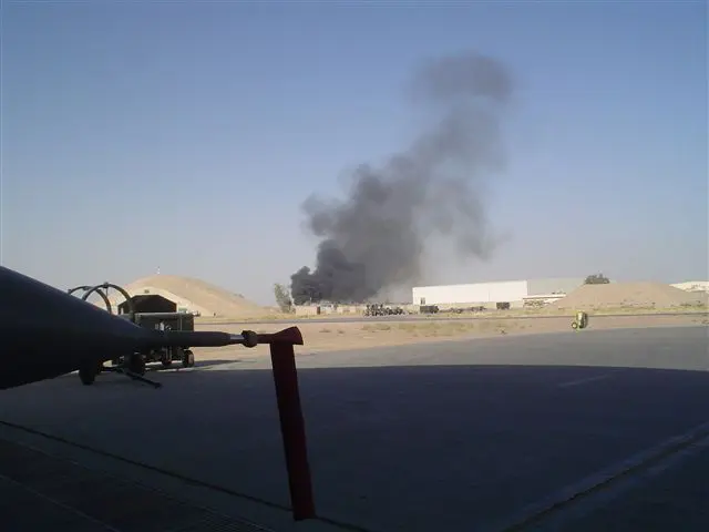 Smoke coming from a burning pit