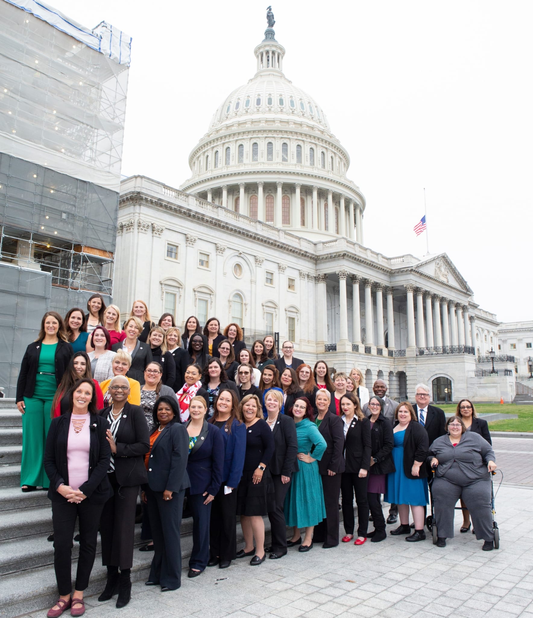 Dole Caregiver Fellows in front of U.S. Capitol Building